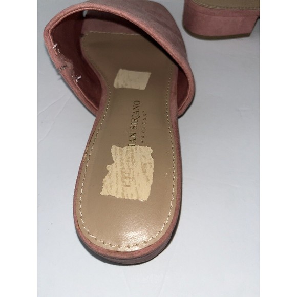 Christian Siriano For Payless Sz 8 Sandals Shoes Pink Faux Suede - Picture 9 of 9
